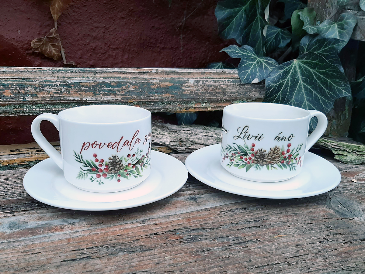 Svadobné šálky - set