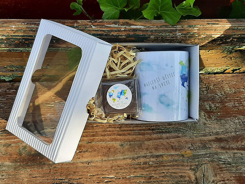 Mini darčeková krabička pre učiteľa