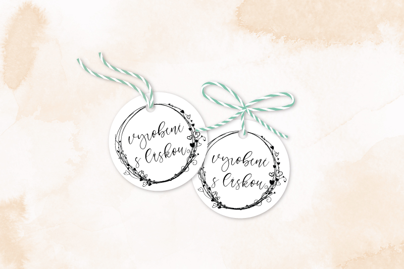 Visačky Vyrobené s láskou