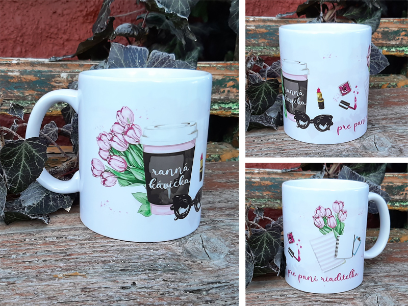 Hrnček Ranná kávička pre pani riaditeľku
