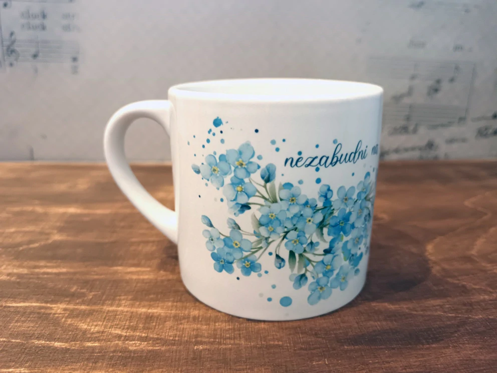 Espresso hrnček Nezabudni na mňa