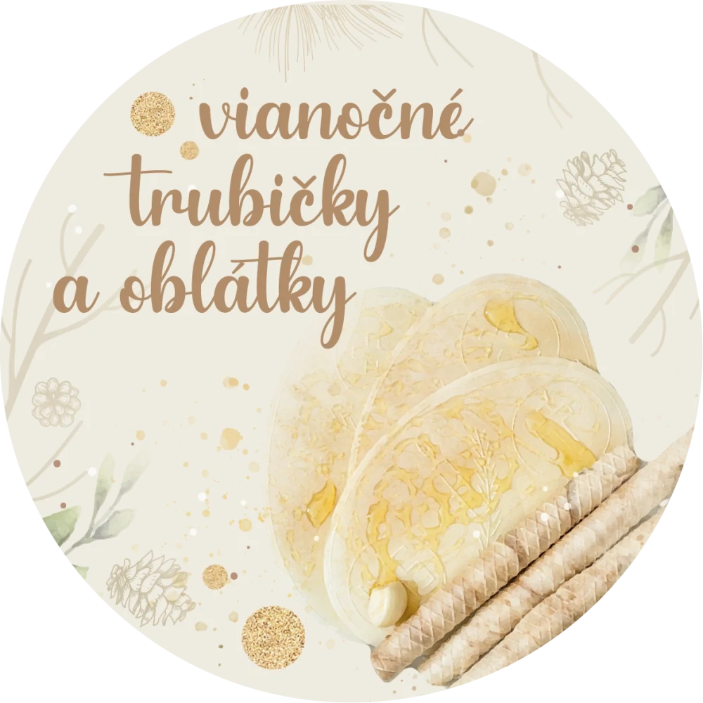 Nálepky Vianočné oblátky