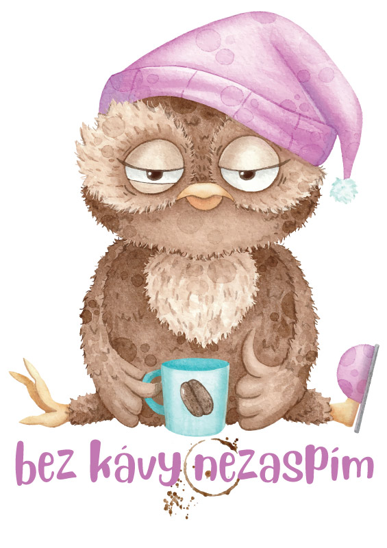 Tričko Bez kávy nezaspím