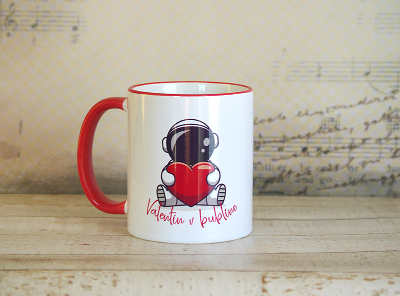 Hrnček Valentín v bubline