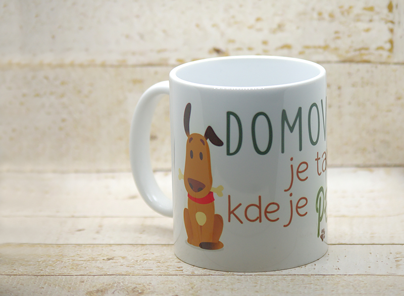 Hrnček Domov je tam, kde je pes