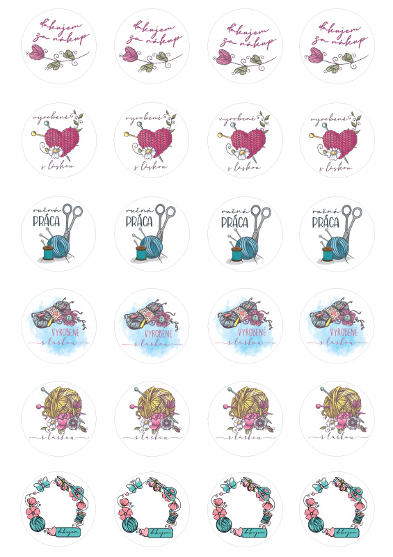 Nálepky Ručná práca