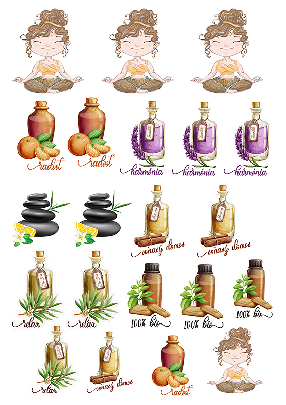 Nálepky Aromaterapia