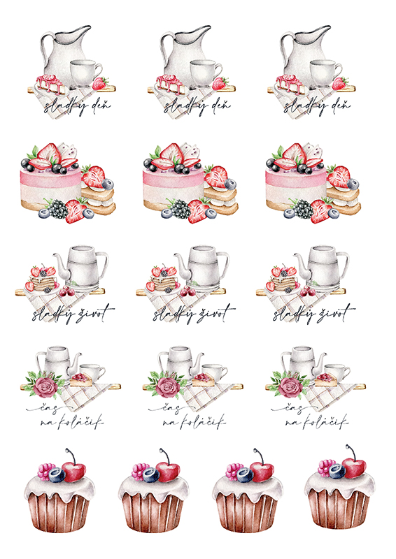 Nálepky Sladký deň