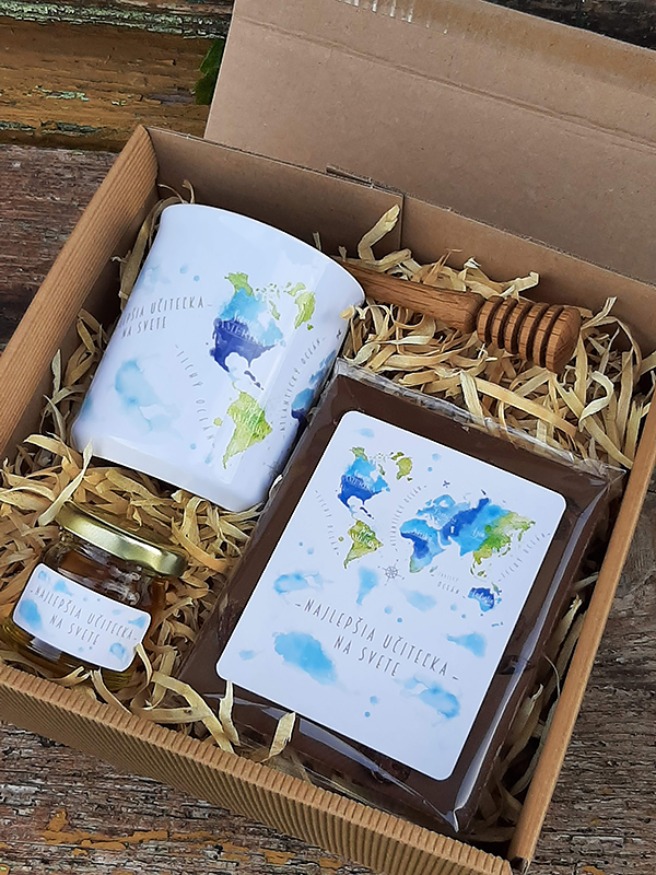 Veľká darčeková krabička pre pani učiteľku