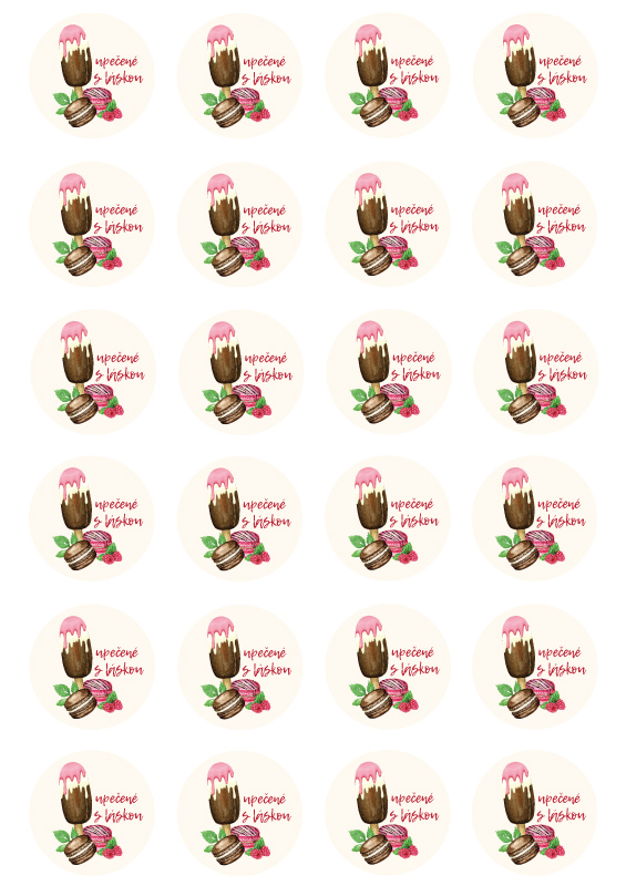 Nálepky Nanuky a makrónky