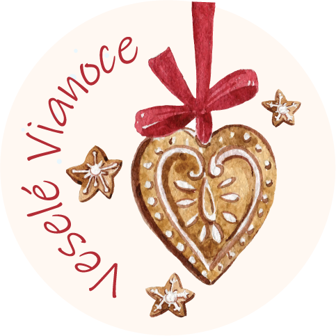 Nálepky Vianočné perníčky