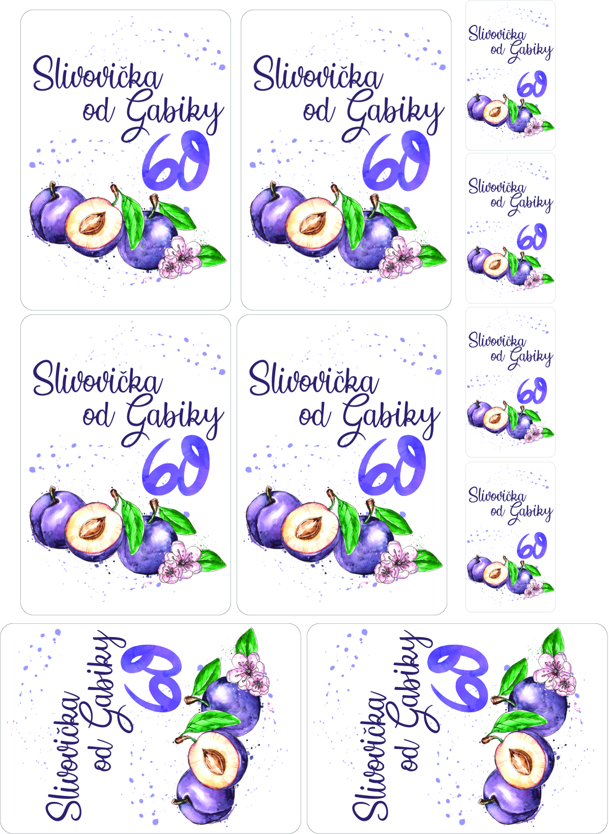 Personalizované nálepky - tlač