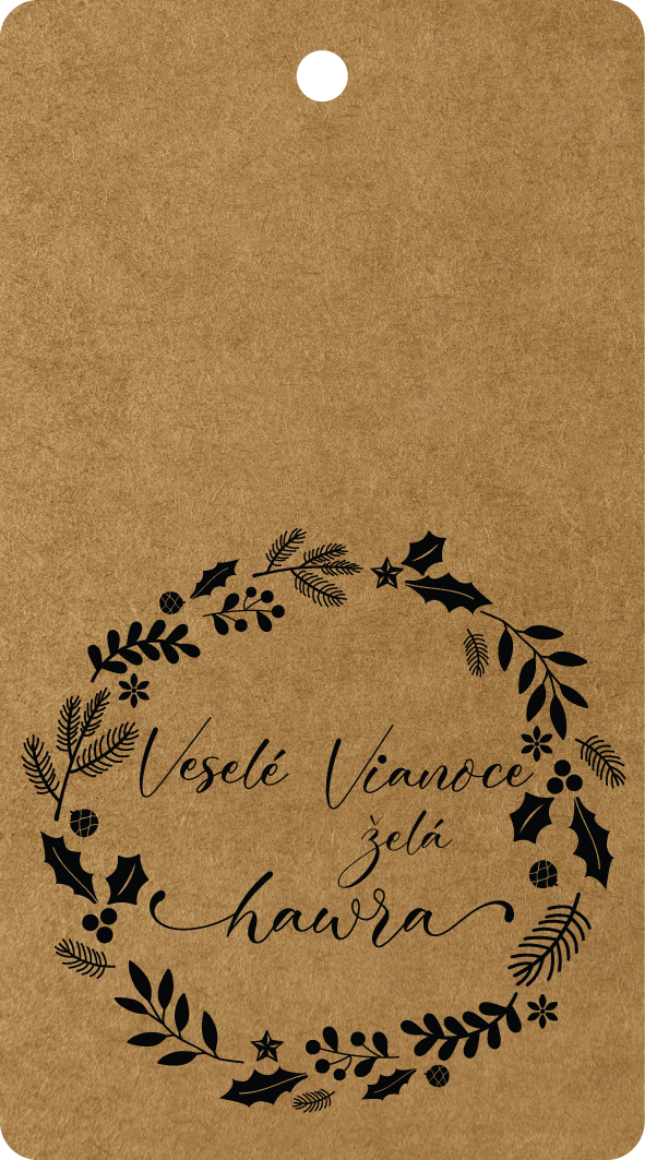 Vianočné kraftové visačky