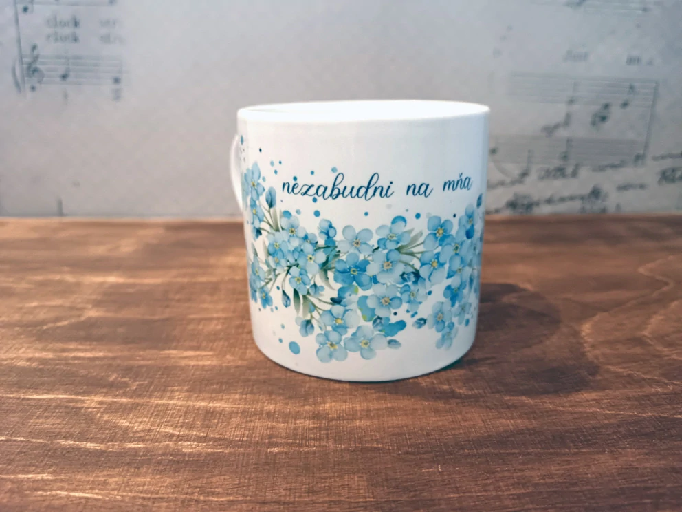 Espresso hrnček Nezabudni na mňa