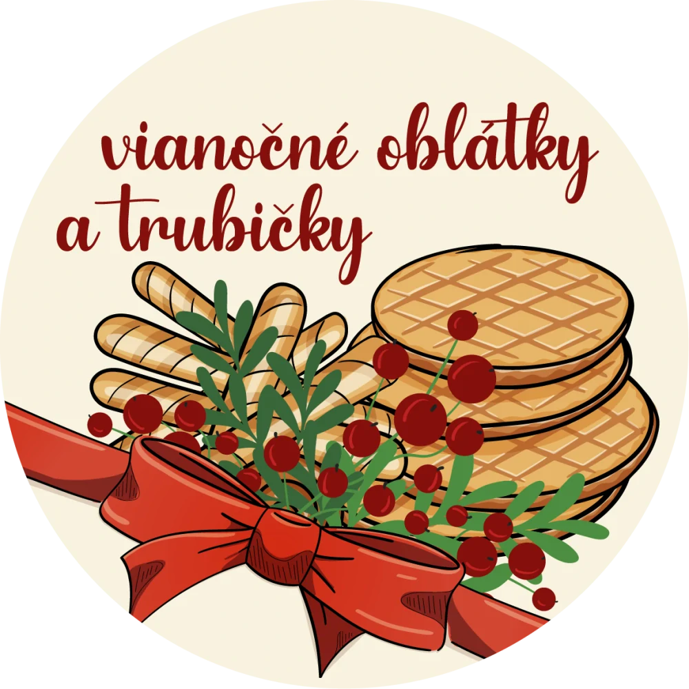 Nálepky Vianočné oblátky