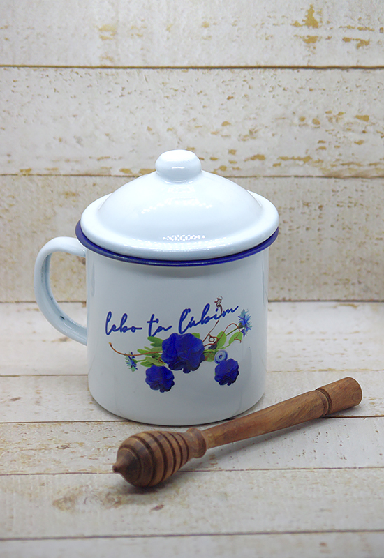 Retro čajový hrnček Lebo ťa ľúbim