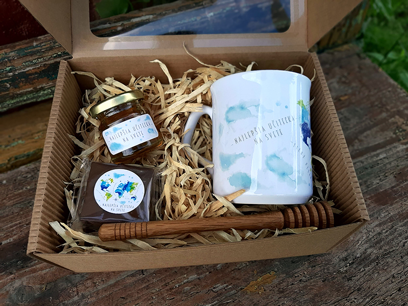 Malá darčeková krabička pre pani učiteľku