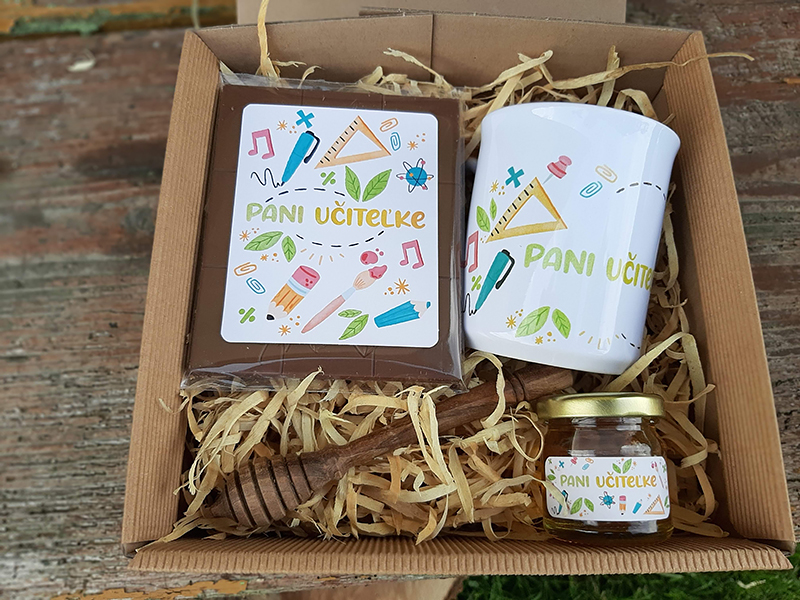 Veľká darčeková krabička pre pani učiteľku