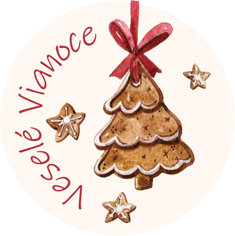 Nálepky Vianočné perníčky