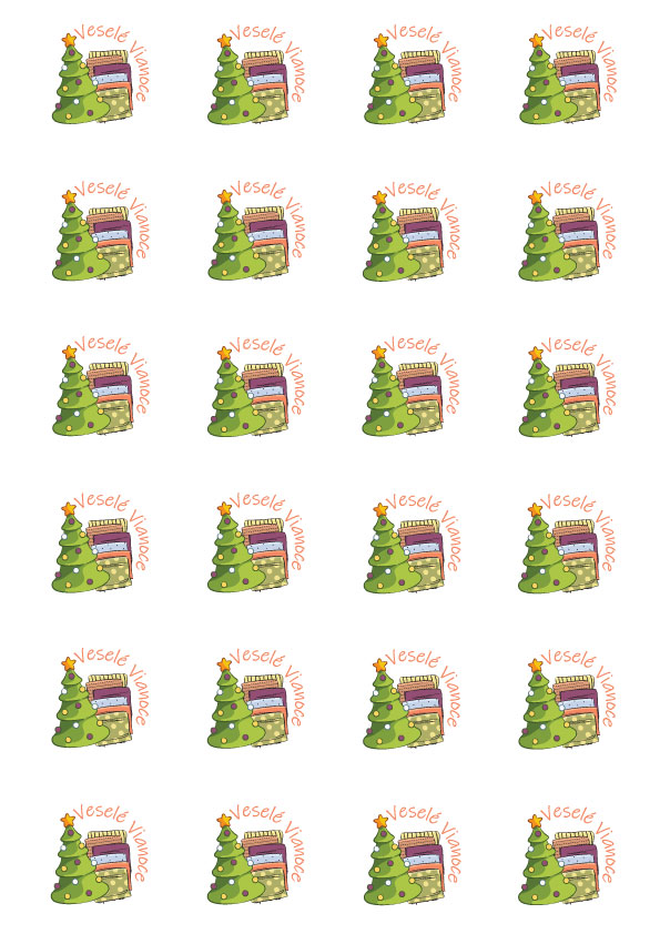 Nálepky Kreatívne Vianoce