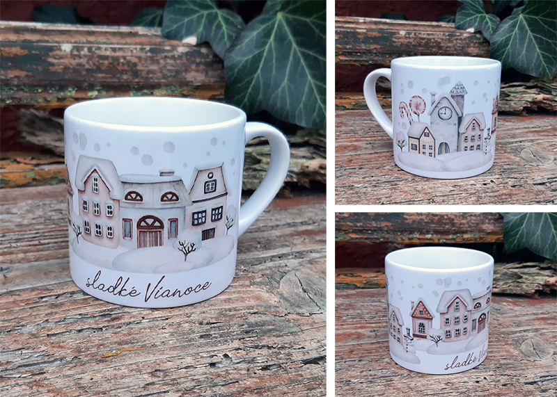 Espresso hrnček Sladké Vianoce