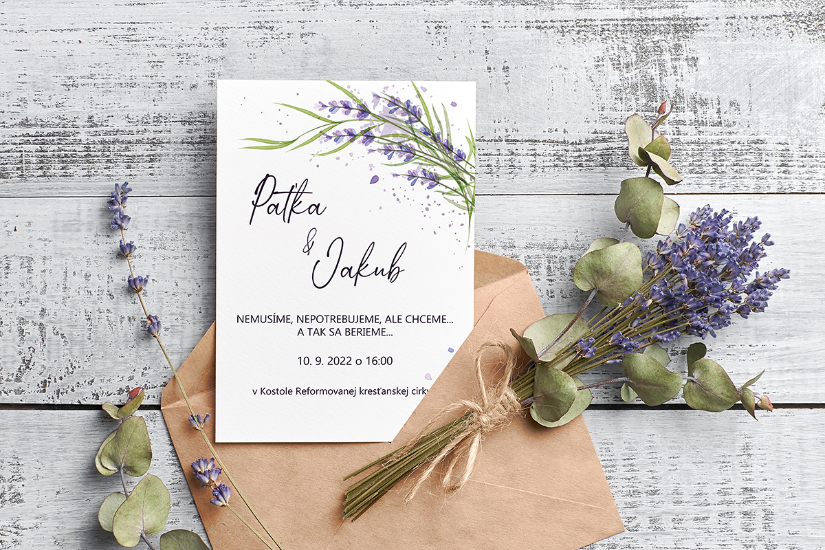 Svadobný set - grafický návrh