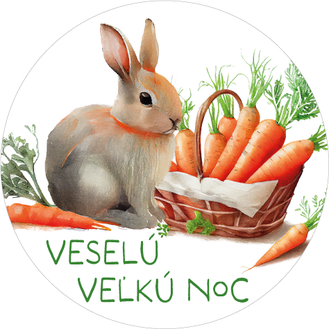 Nálepky Mrkvičkové veľkonočné