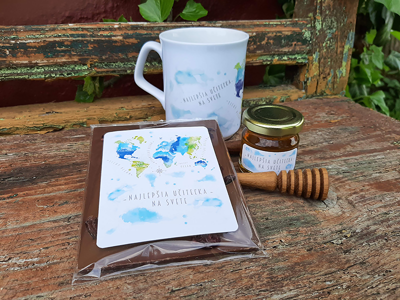 Veľká darčeková krabička pre pani učiteľku