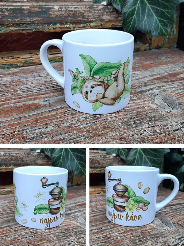 Espresso hrnček Najprv káva