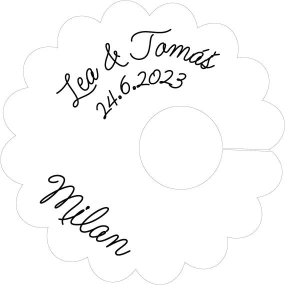 Svadobné menovky na poháre