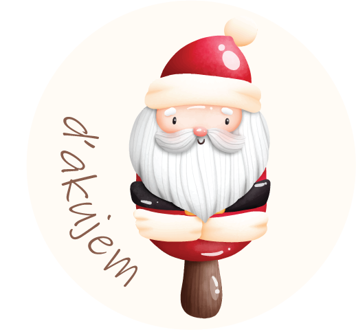 Nálepky Vianočné nanuky