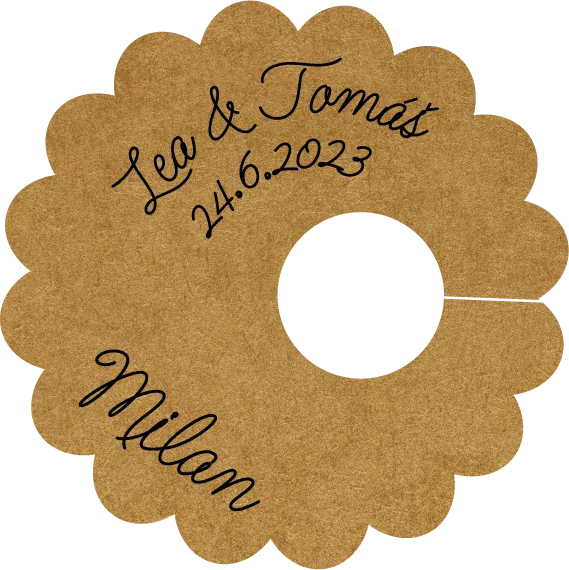 Svadobné menovky na poháre