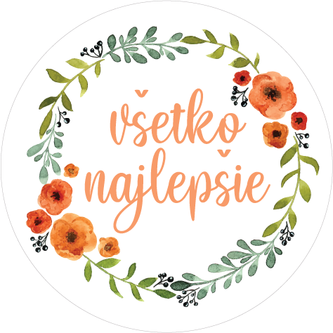 Nálepky Všetko Najlepšie