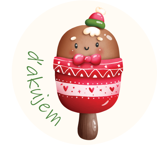 Nálepky Vianočné nanuky