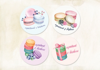 Nálepky Makrónky