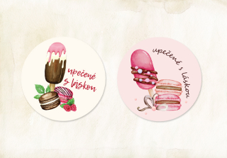 Nálepky Nanuky a makrónky