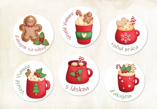 Nálepky Vianoce