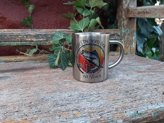 Nerezový hrnček Radšej by som bol na rybách