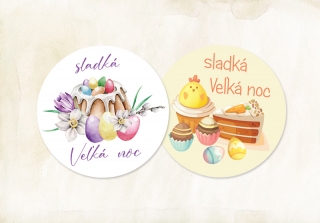 Nálepky Veľkonočné koláčiky