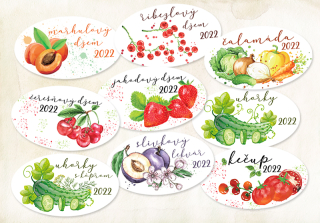 Nálepky Zaváraniny