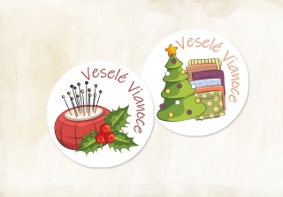 Nálepky Kreatívne Vianoce