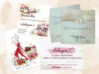 Personalizované kartičky - grafický návrh