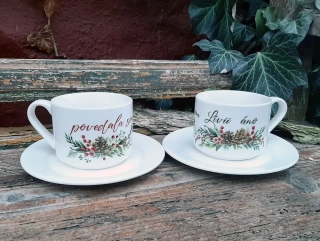 Svadobné šálky - set